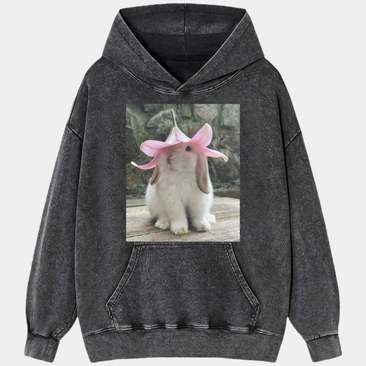 BUNNY WEARING FLOWERS TEE