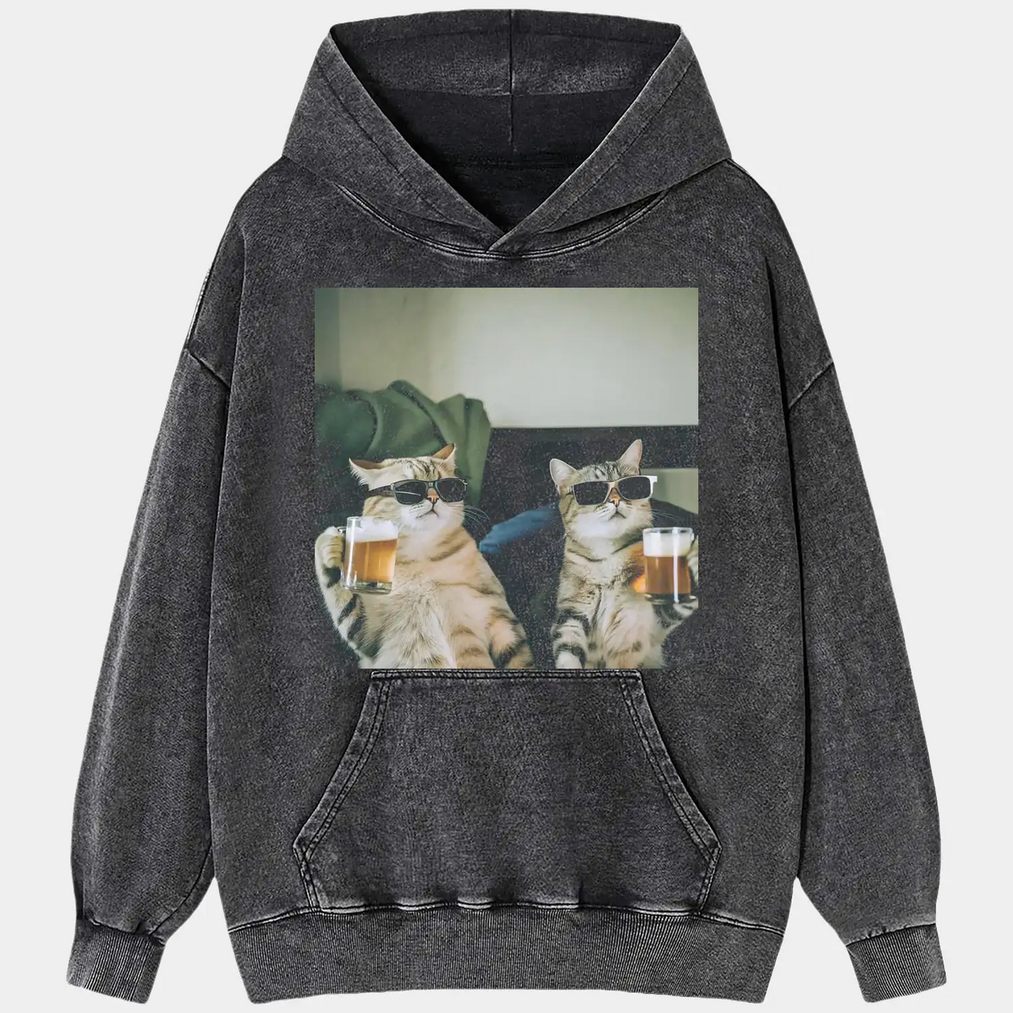 CATS ENJOYING BEER V1 TEE