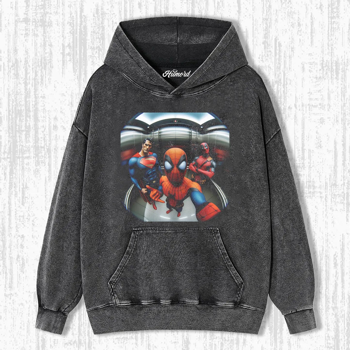 DEADPOOL & SPIDERMAN & SUPERMAN T-SHIRT