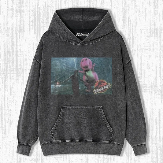 FUNNY PINK DINOSAUR JURASSIC PARK T-SHIRT