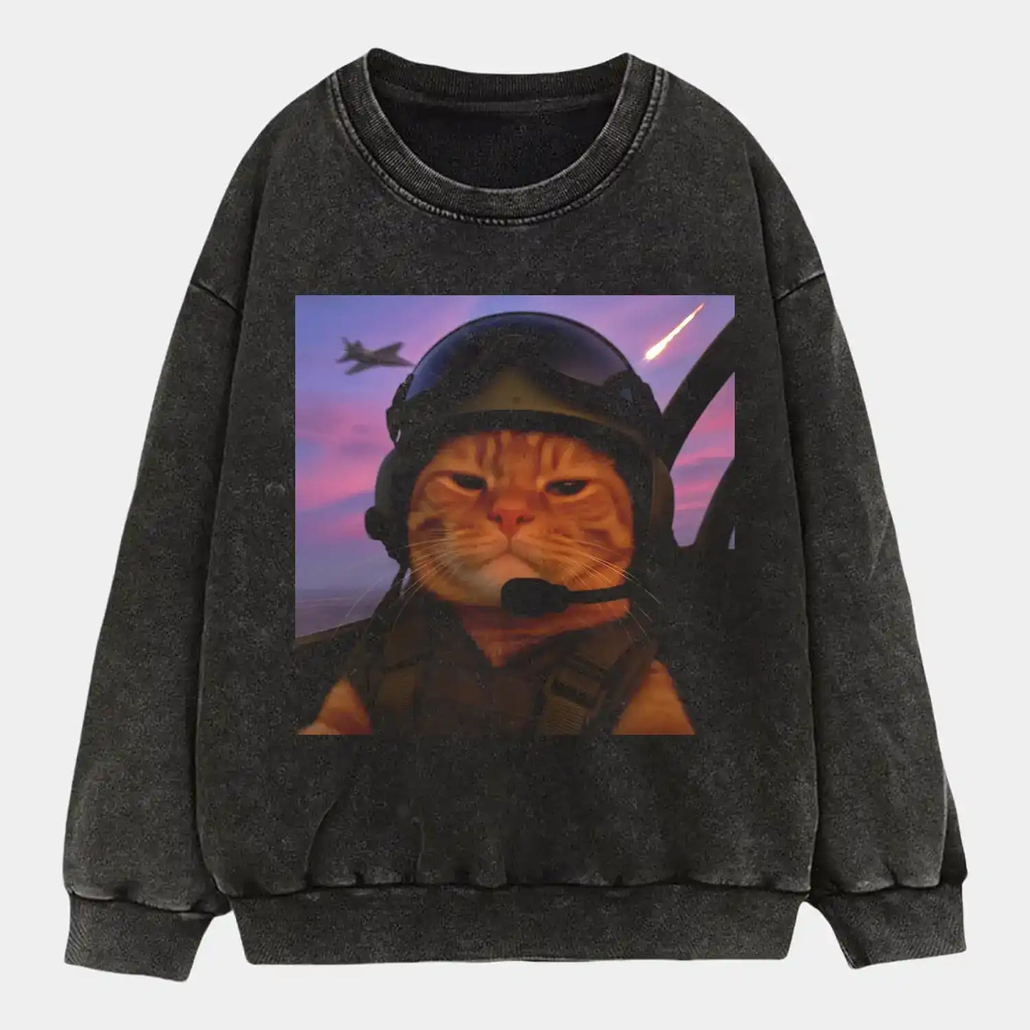 Fighting Pilot Cat Tee