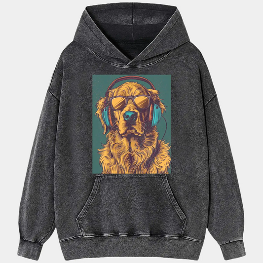 GOLDEN RETRIEVER ENJOYING MUSIC TEE
