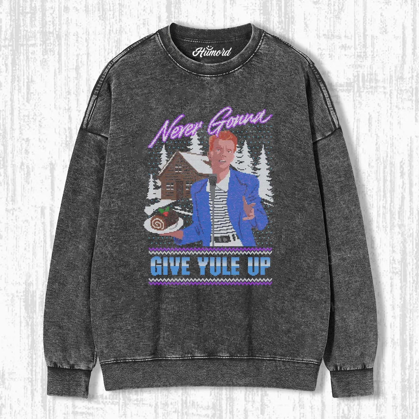 NEVER GONNA GIVE YULE UP CHRISTMAS T-SHIRT