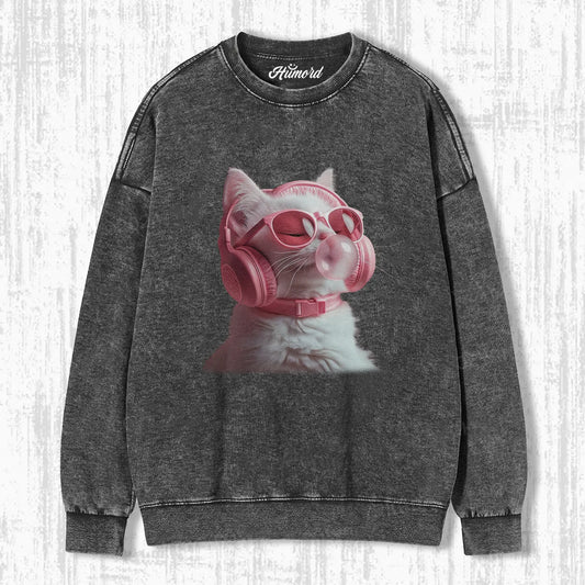 PINK BUBBLE CAT T-SHIRT