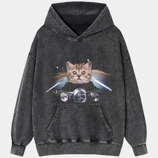 Riding a motorcycle Cat Tee