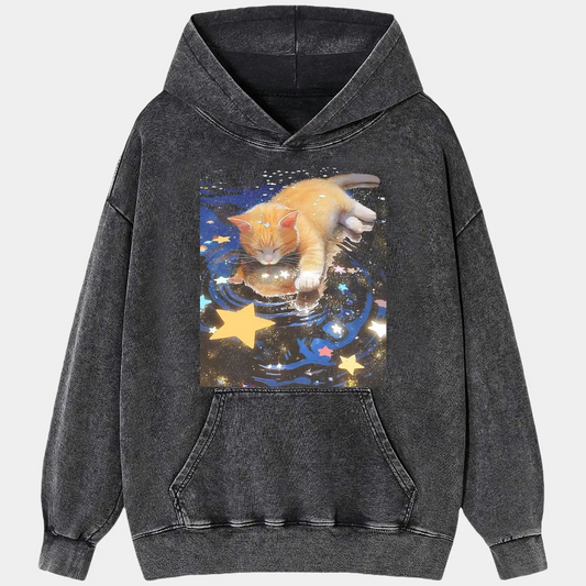 STARS AND CAT TEE