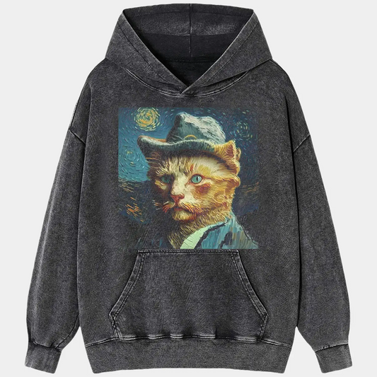 Van Gogh Cat Tee
