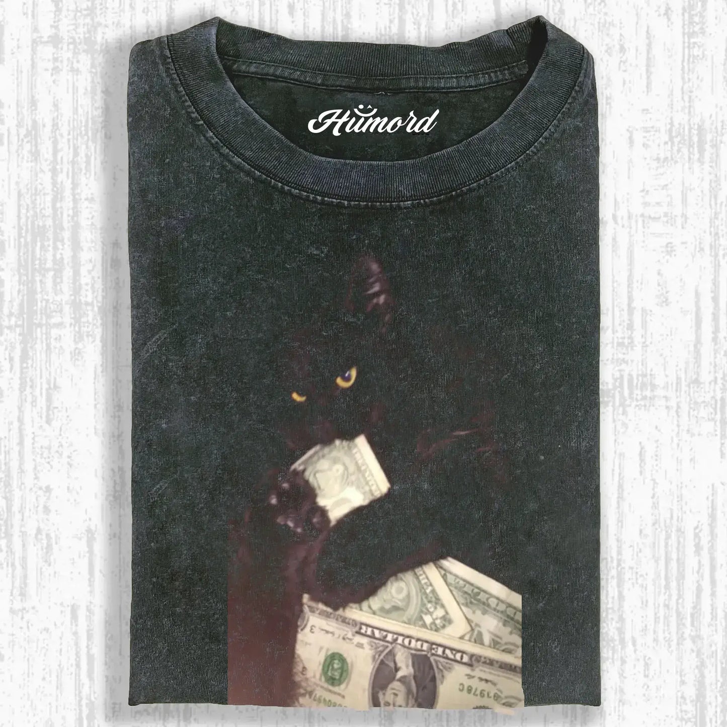 WASHED COTTON CAT T-SHIRT 3.0