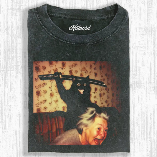 HUMOR CAT T-SHIRT