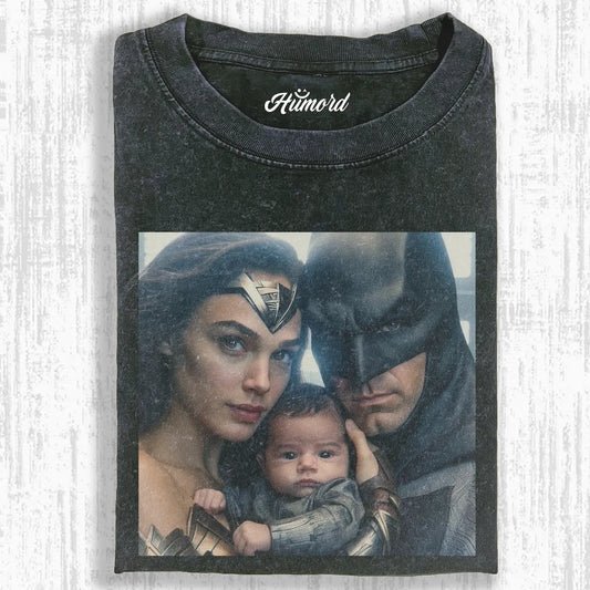 BATMAN AND WONDER WOMAN HAVE A BABY T-SHIRT