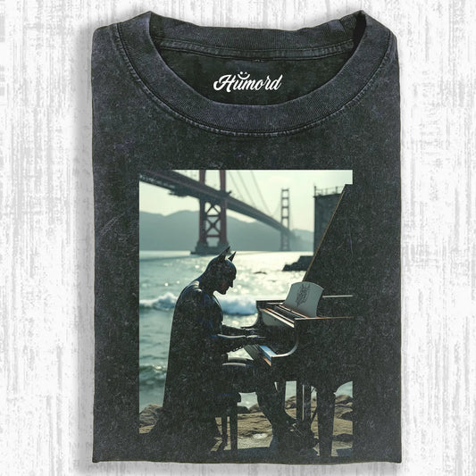 BATMAN PLAYS THE PIANO T-SHIRT