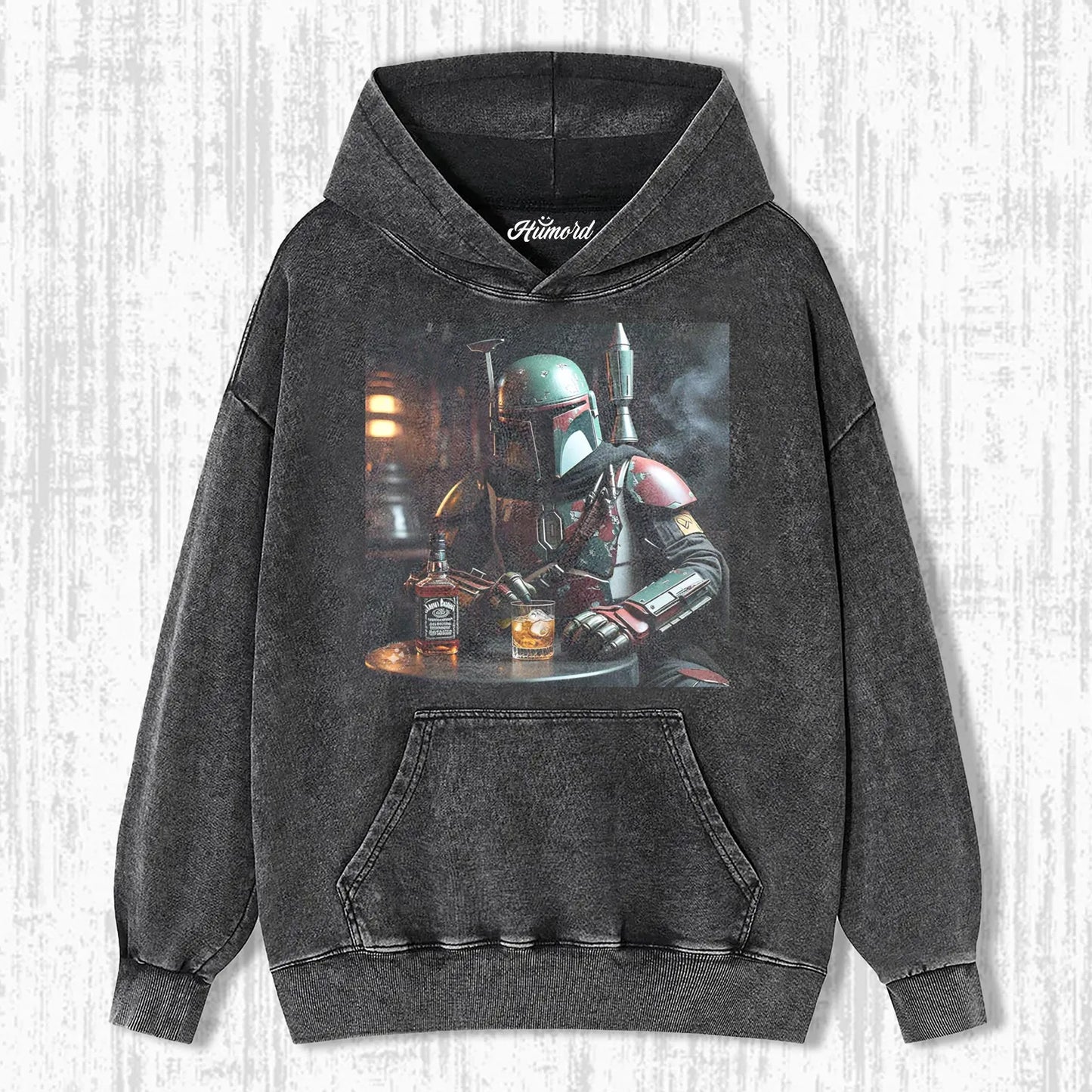 BOBA FETT HAVING DRINK T-SHIRT
