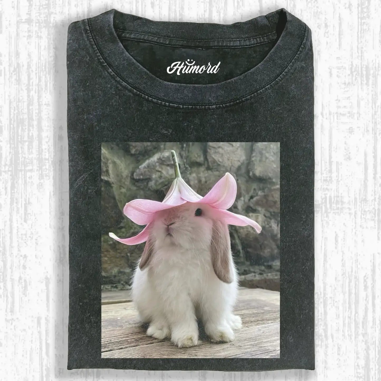 BUNNY WEARING FLOWERS TEE