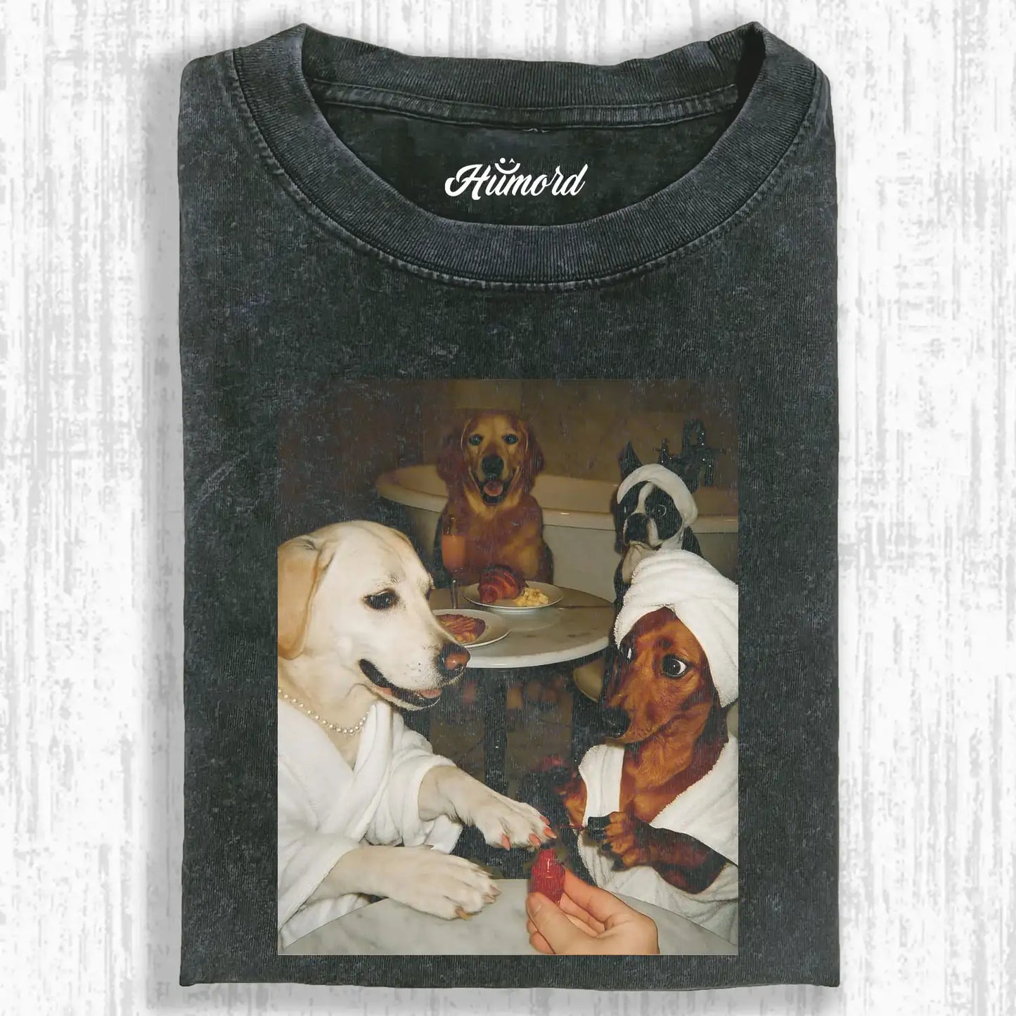 Bathrobe Dogs Tee