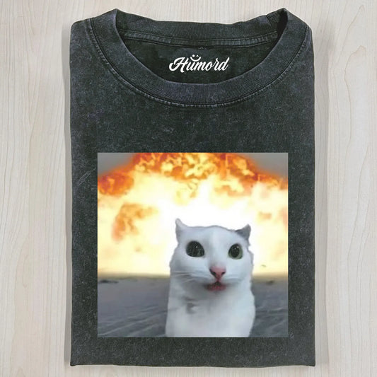 CALM AND COLLECTED CAT T-SHIRT V1.2