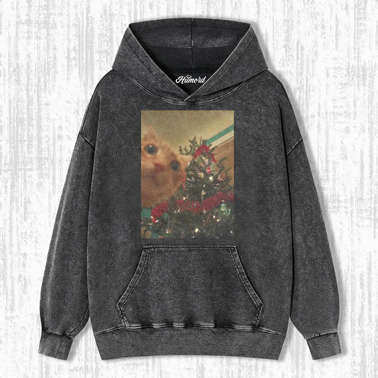 CHRISTMAS FUN CAT T-SHIRT