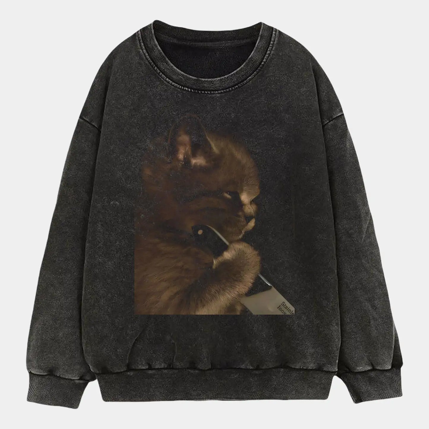 Cat with a knife Tee