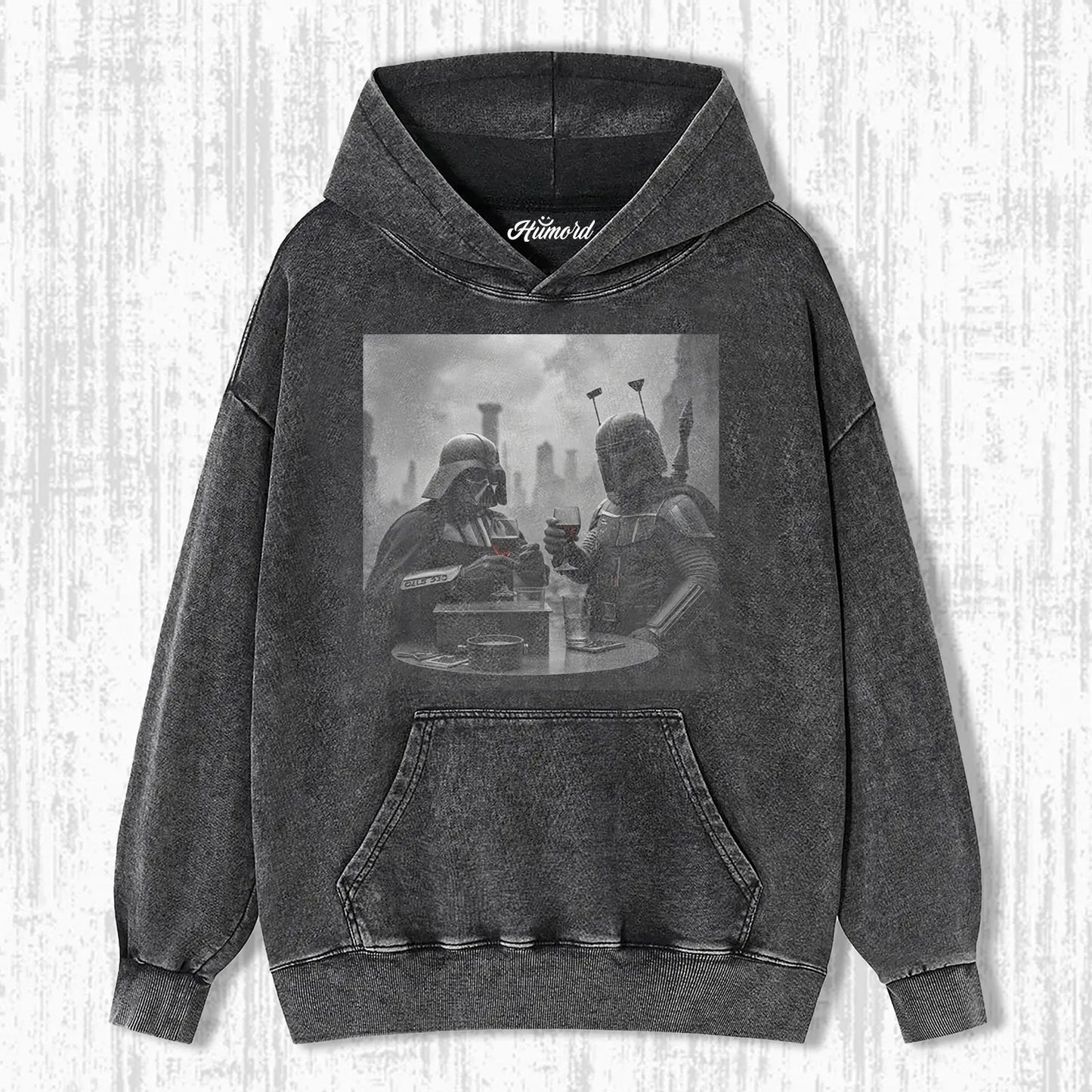 DARTH VADER AND BOBA FETT HAVING A DRINK T-SHIRT