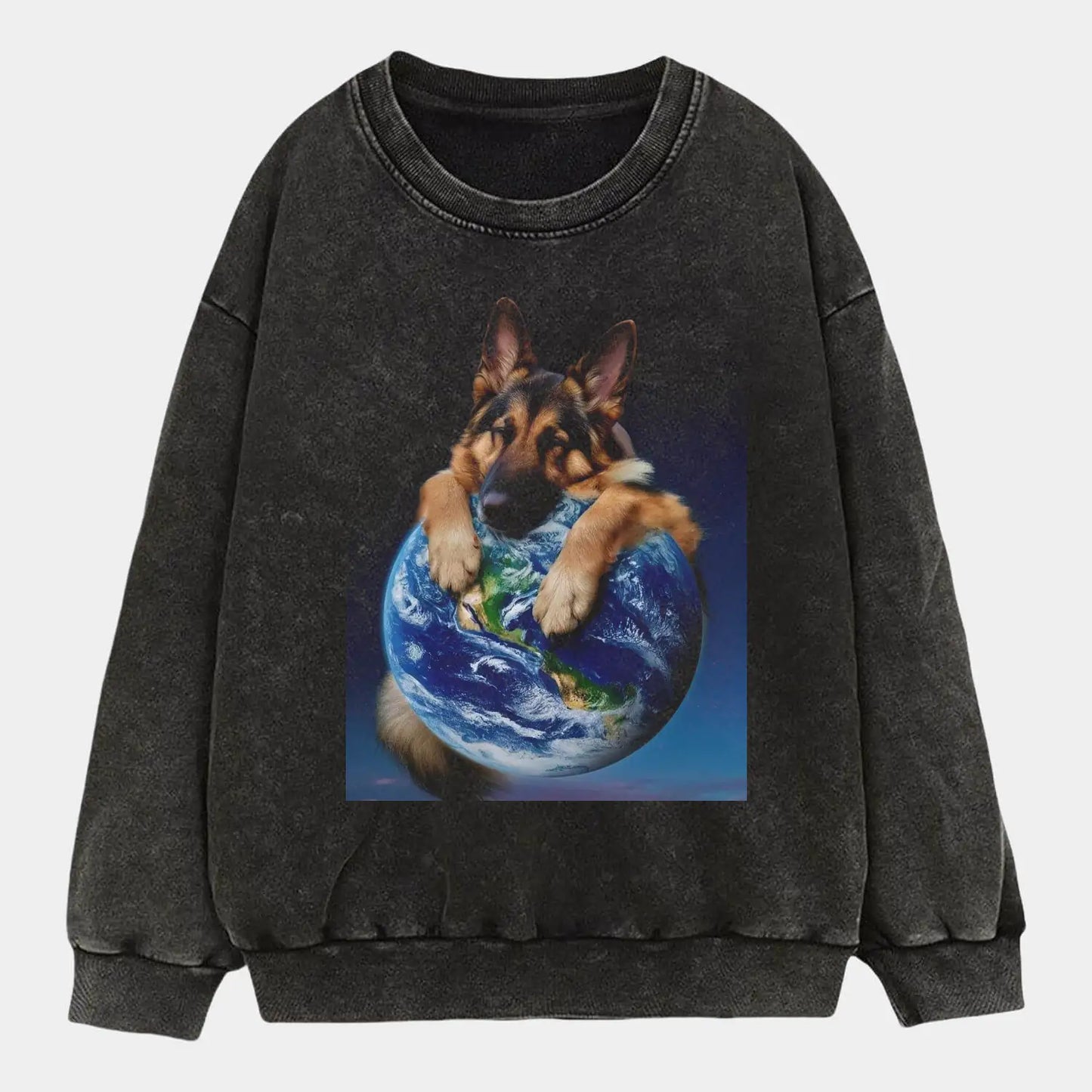 DOG HOLDING THE EARTH TEE