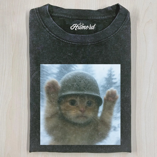 DON'T SHOOT FUNNY CAT T-SHIRT