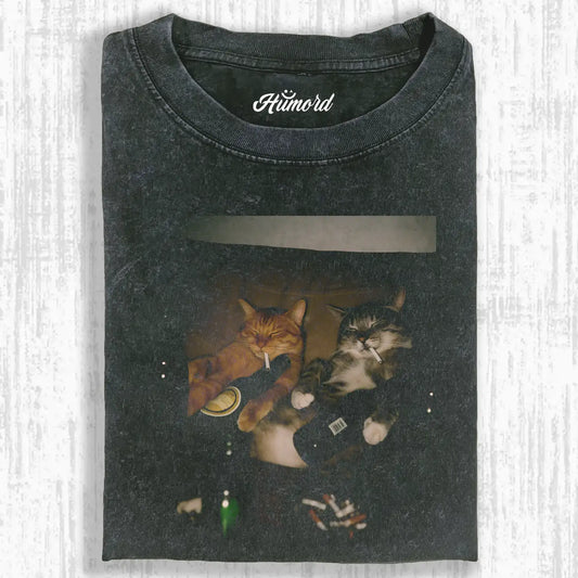 Drunk Cat Tee V2 Tee