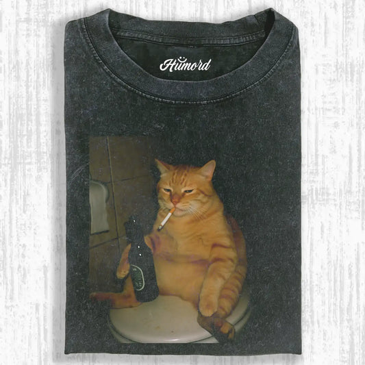 Drunk Cat V4 Tee