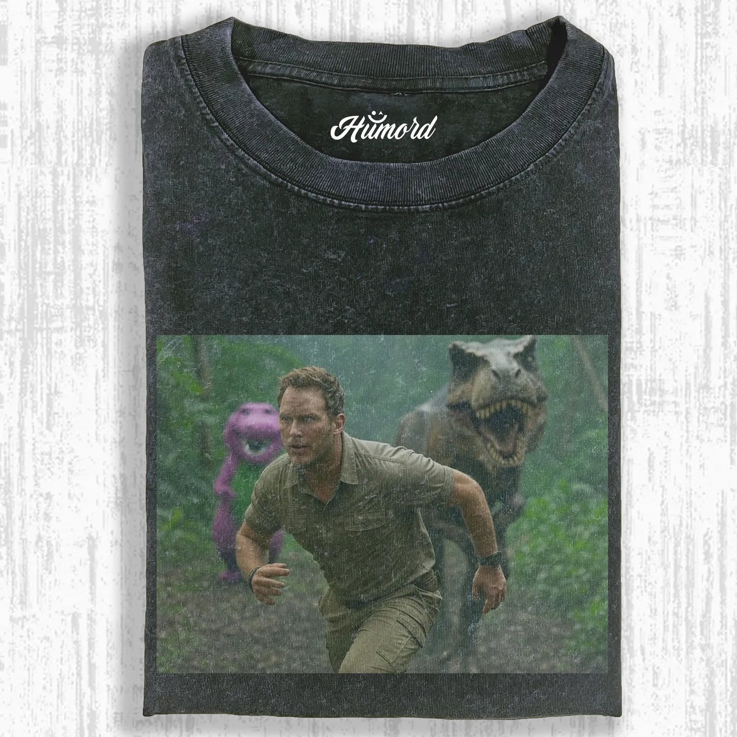 FUNNY PINK DINOSAUR JURASSIC PARK T-SHIRT 1.0