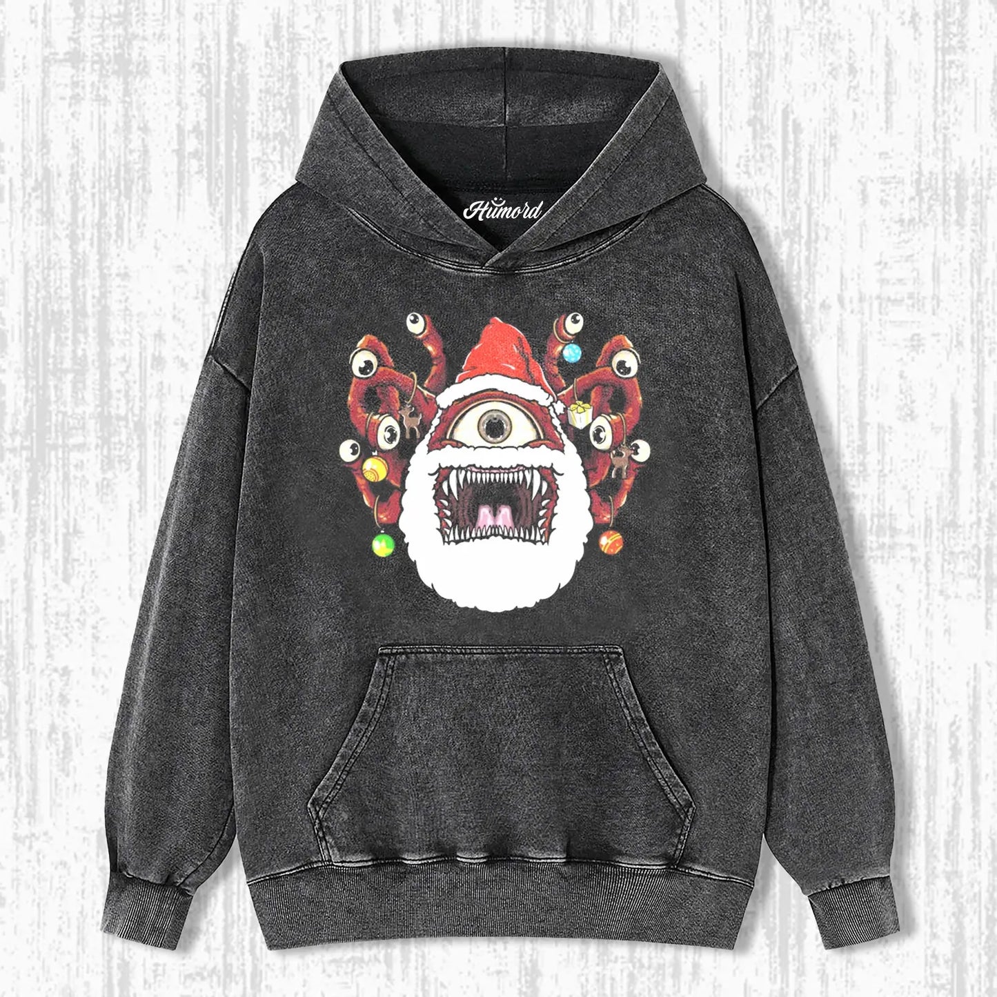 FUNNY SANTA BEHOLDER DUNGEONS AND DRAGONS MONSTER T-SHIRT