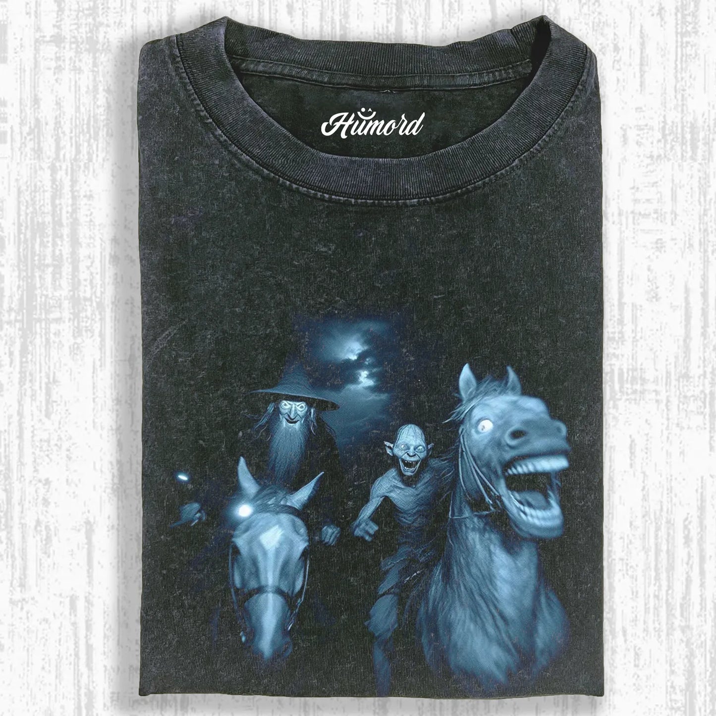 GANDALF AND GOLLUM BET ON HORSE RACES COTTON T-SHIRT