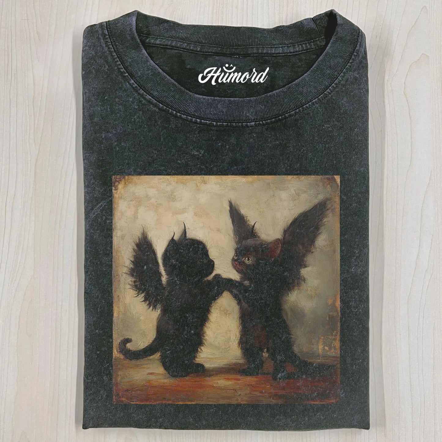 GOTHIC BAT CAT T-SHIRT