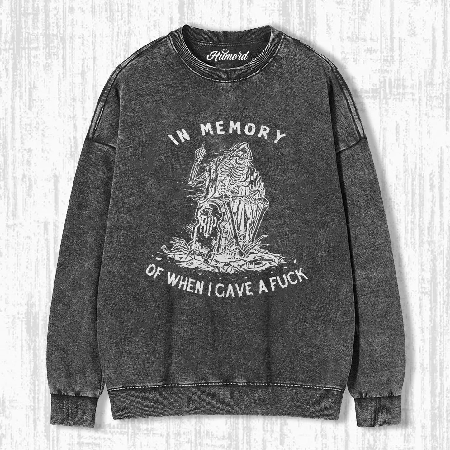 IN MEMORY OF WHEN I GAVE A FUCK T-SHIRT