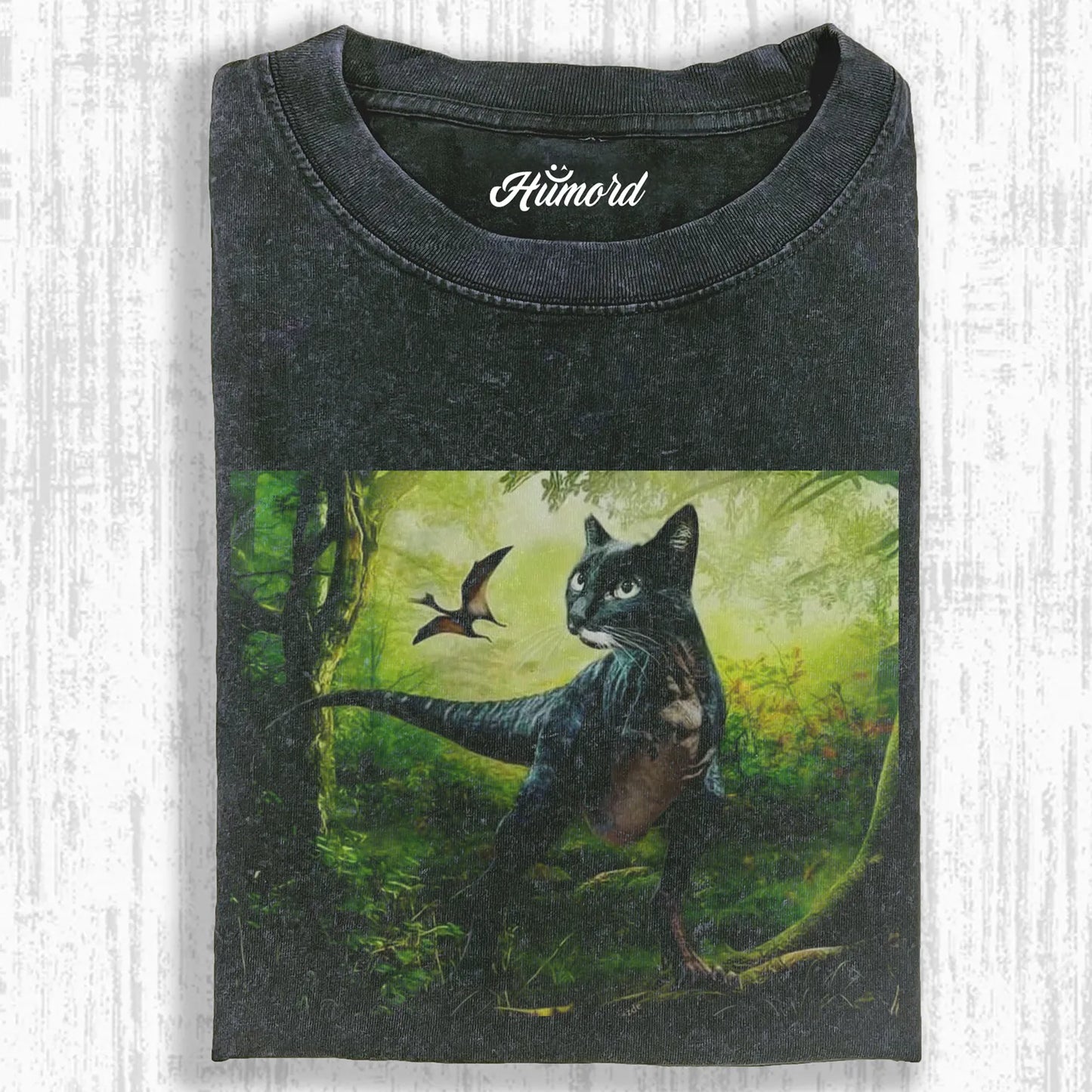 JURASSIC PARK & FUNNY DINOSAUR CATS T-SHIRT