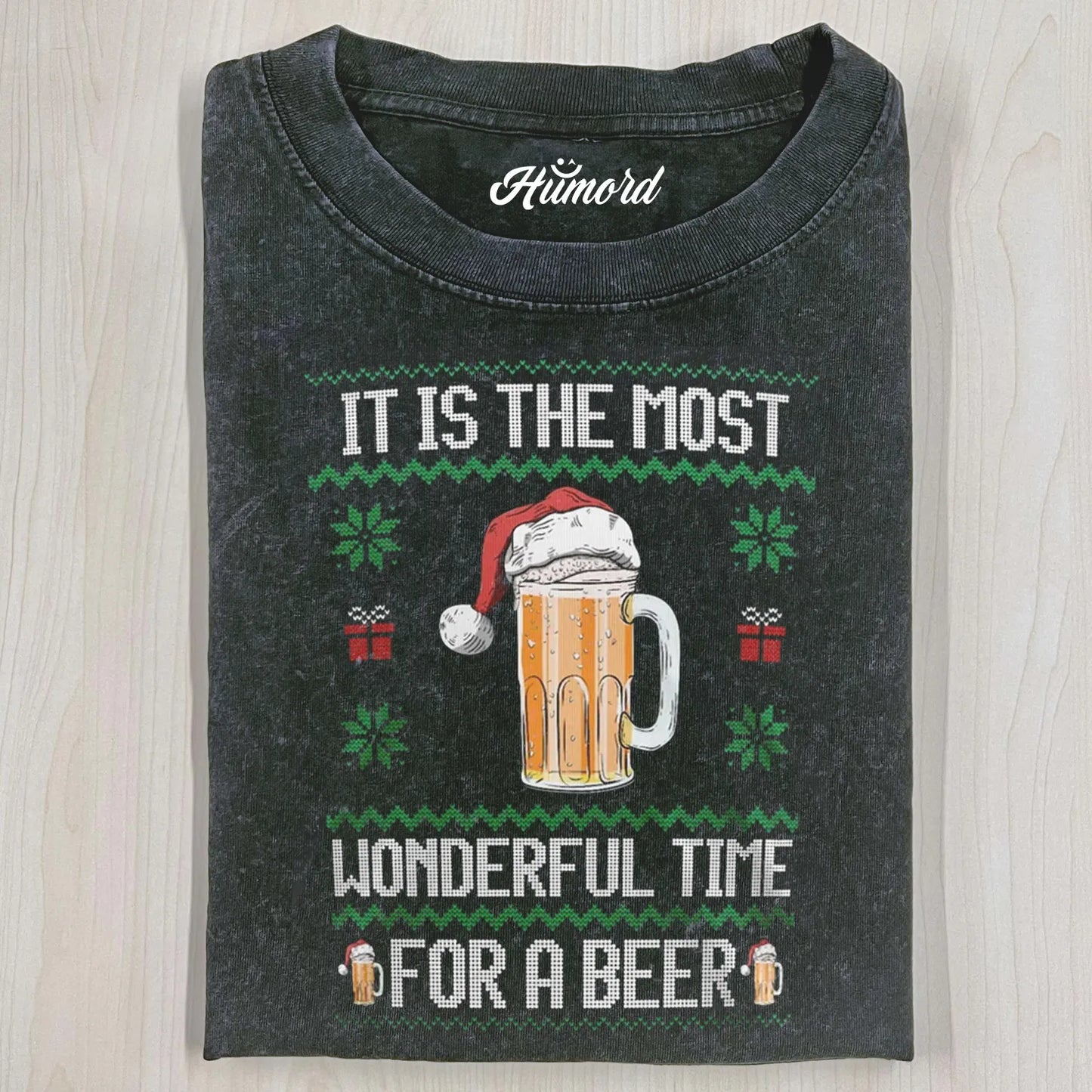 MOST WONDERFUL TIME FOR A BEER CHRISTMAS T-SHIRT