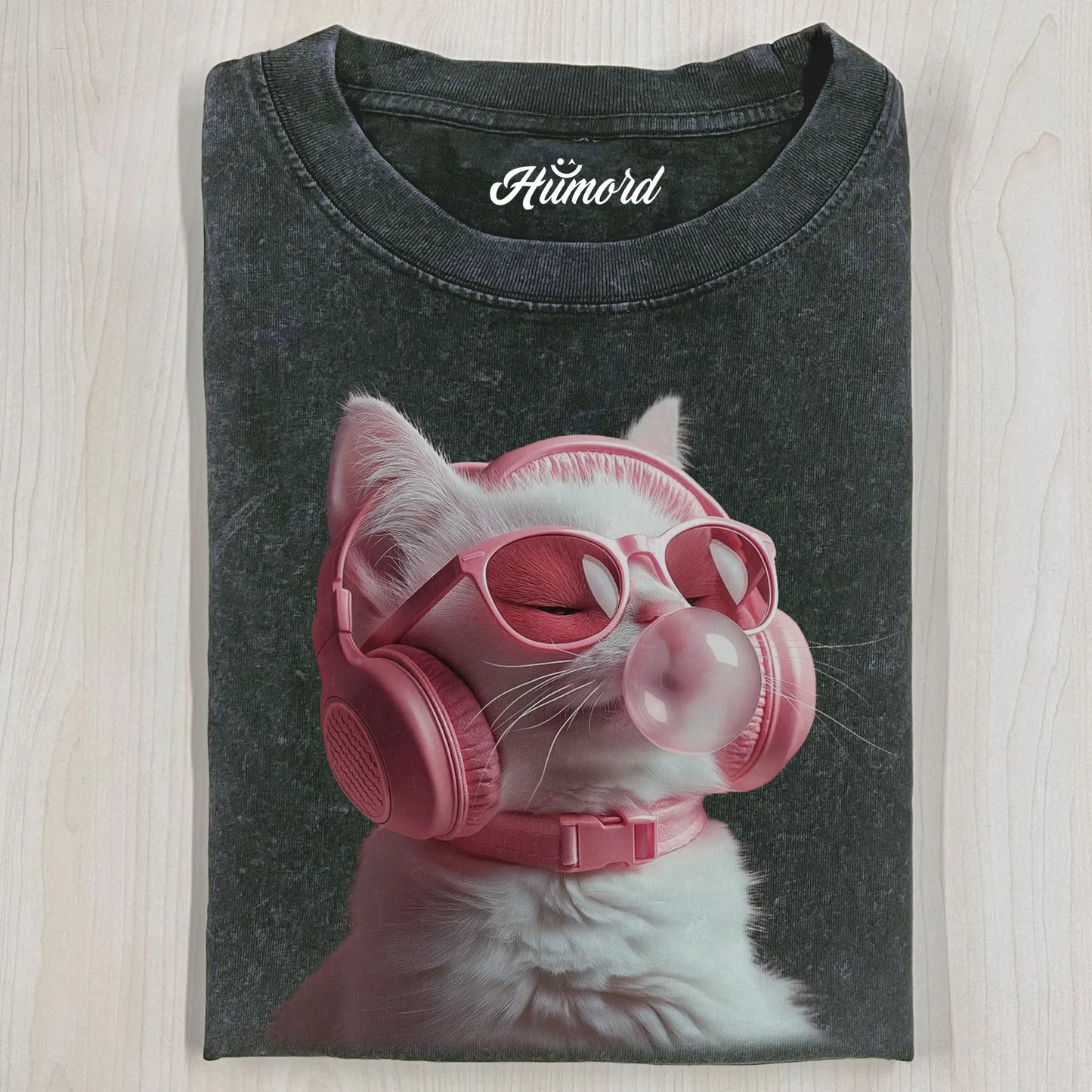 PINK BUBBLE CAT T-SHIRT