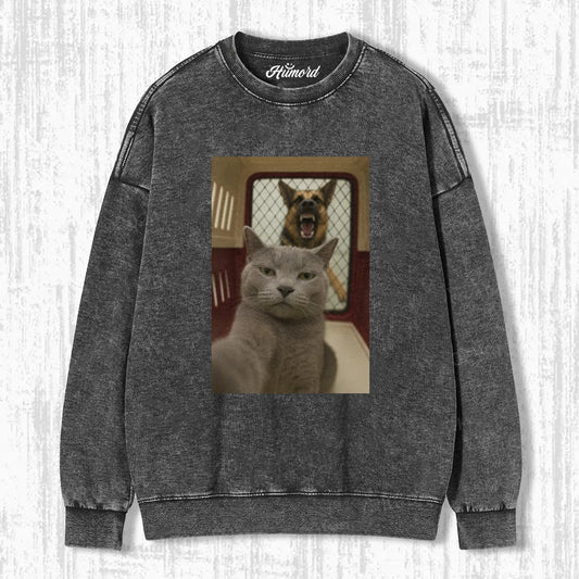 SELFIE CAT DOG T-SHIRT