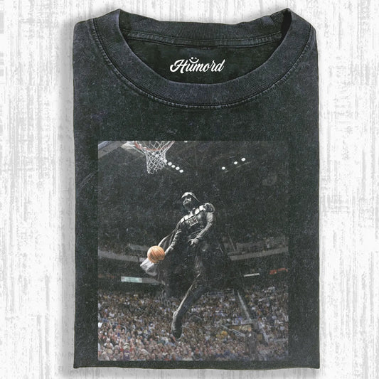 STAR WARS & DARTH VADER PLAYING BASKETBALL T-SHIRT