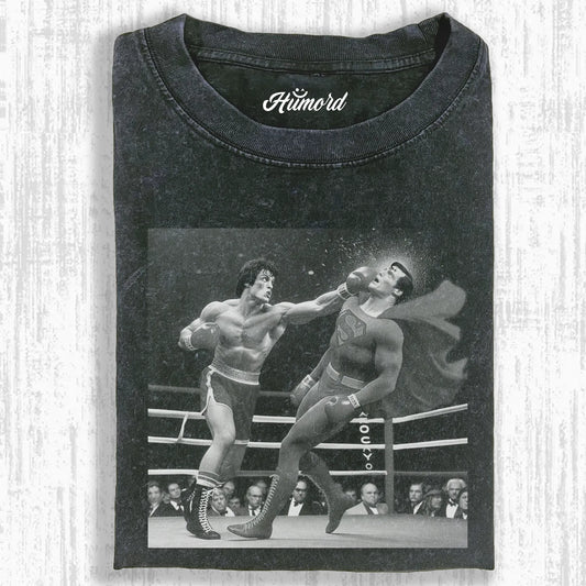 SUPERMAN VS ROCKY BALBOA T-SHIRT 1.0