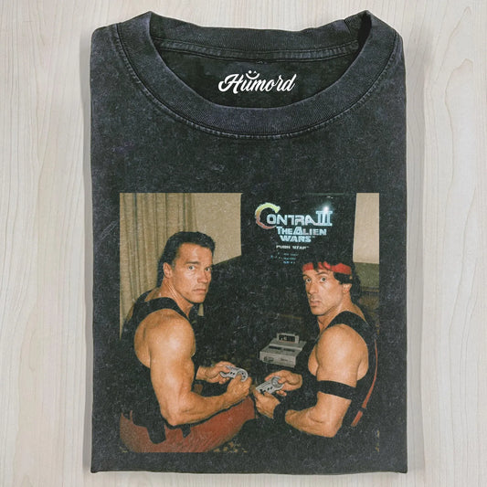SYLVESTER STALLONE & ARNOLD SCHWARZENEGGER T-SHIRT V1.0