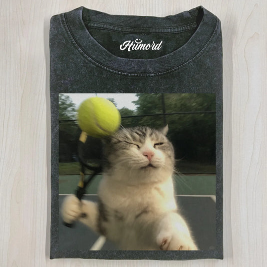 TENNIS BALL CAT T-SHIRT