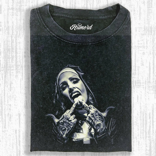 THE BAD NUN WASHED T-SHIRT V1.1