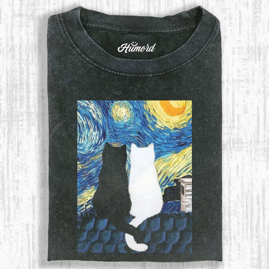 The Starry Night Cat Tee 2.0