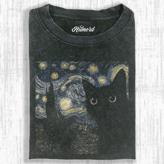 The Starry Night Cat Tee 3.0