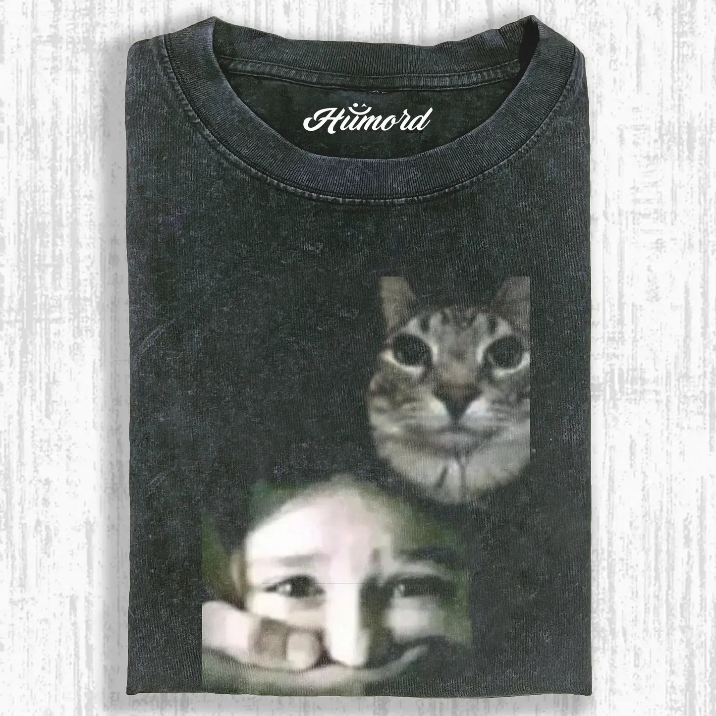WASHED COTTON CAT T-SHIRT 4.0