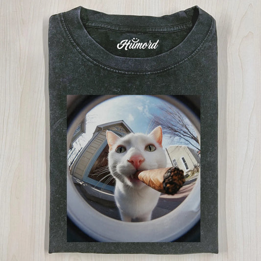 WEILD CIGAR CAT T-SHIRT